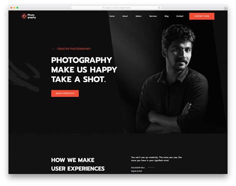 Photography Website Html Templates Free Printable Templates