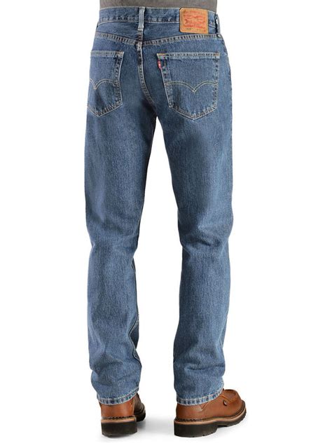 levi sÂ® men s medium stonewash regular fit 505 jeans