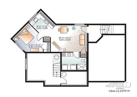 Find 2, 3 & 4 bathroom designs, modern open layouts w/basement, garage & more! House plan 4 bedrooms, 3 bathrooms, garage, 3717-V1 ...