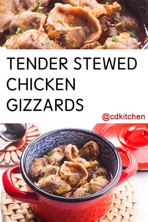 This is just plain goodness. Tender Stewed Chicken Gizzards Recipe | CDKitchen.com