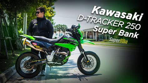 Modified version of the klx250sf. Kawasaki D-tracker 250 SuperBank - SuperBikemag.com