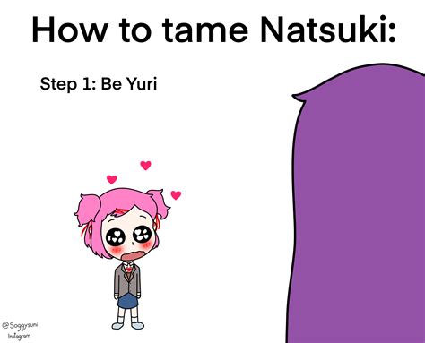 Natsuki Taming Guide Doki Doki Literature Club Rwholesomeyuri