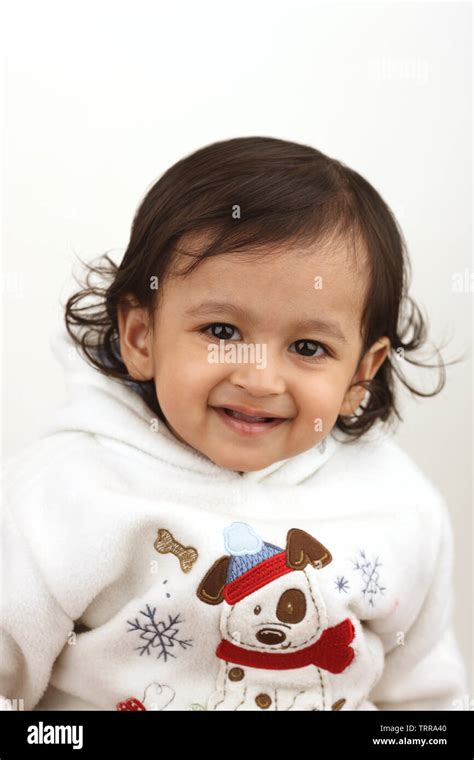 Close Up Of An Indian Baby Boy Smiling Stock Photo Alamy