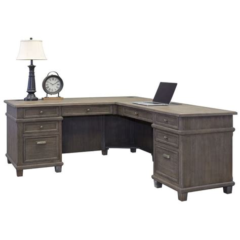 Danville Solid Wood L Shape Executive Desk And Reviews Birch Lane L