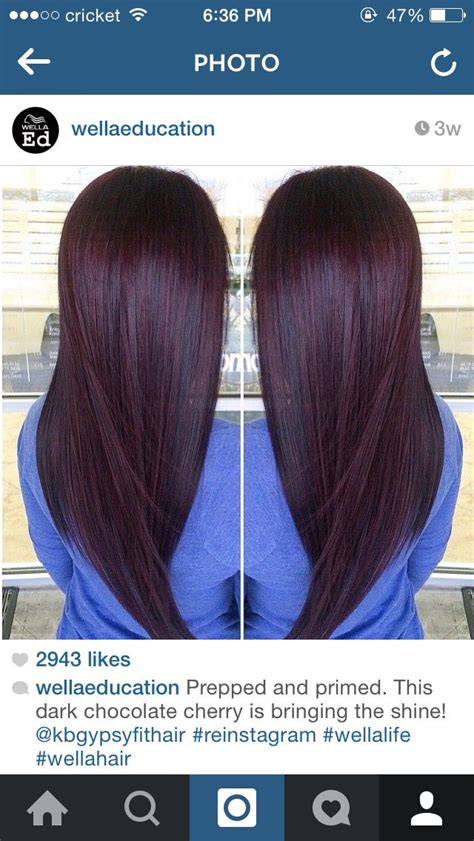 The best black (and very dark) hair color shades. Black cherry hair color | Glam Up | Pinterest | Hair color ...
