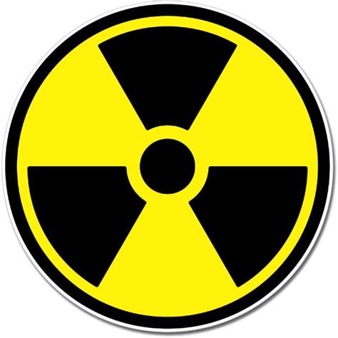 Radioactive Warning Caution Circle Sign Wall Vinyl Sticker Ag Design