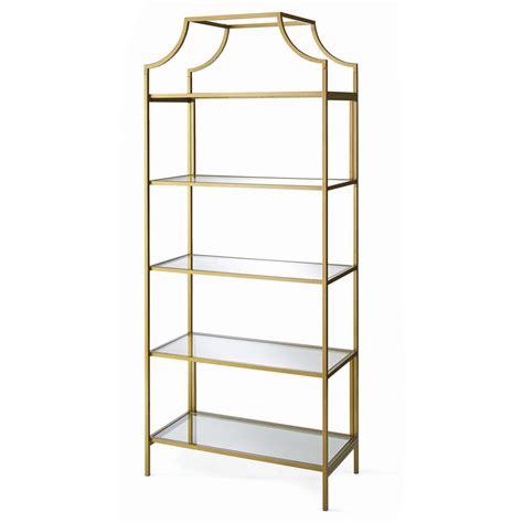 Better Homes And Gardens 71 Nola 5 Tier Etagere Bookcase Gold Finish