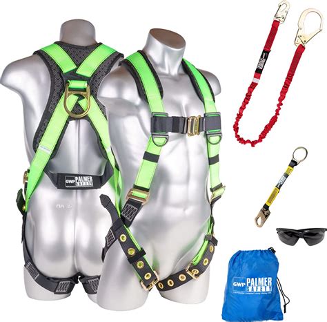 Palmer Safety Fall Protection Safety Harness Kit I Construction Harness