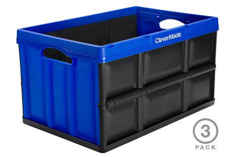 Collapsible Crate 62 Liter Solid Wall Clevermade