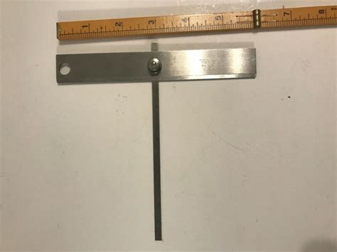 Vintage Lufkin Machinists Square Rule Depth Gauge W Straight Edge