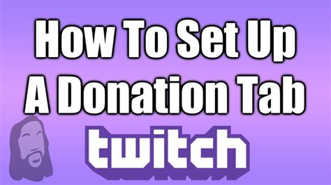 How To Set Up A Donation Paneltablink To Your Twitch Stream Youtube