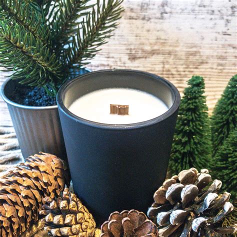 Limited Edition Matte Black Wooden Wick Candle Etsy