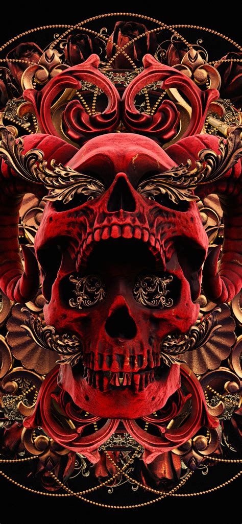 Red Skull Hd Iphone Wallpapers Wallpaper Cave