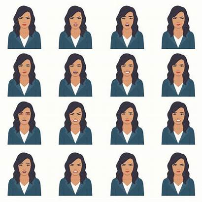 Face Expressions Expression Illustration Vector Facial Character