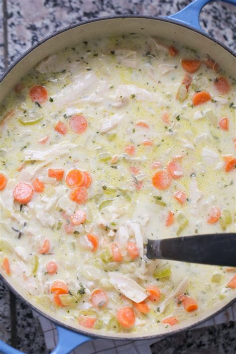 This chicken & wild rice soup is what i make when i'm fresh out of snacks. Creamy Chicken and Wild Rice Soup | Wild rice soup recipes ...