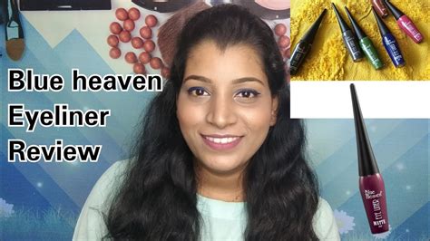 blue heaven color eye liner review under rs 100 youtube