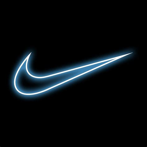 The Nike Logo Is Glowing In The Dark