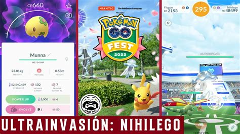 Para Todos Nihilego Pokemon Go Munna Shiny Pokemon Go Go Fest