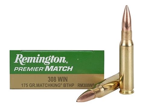 Remington Premier Match Ammo 308 Winchester 175 Grain Sierra Matchking