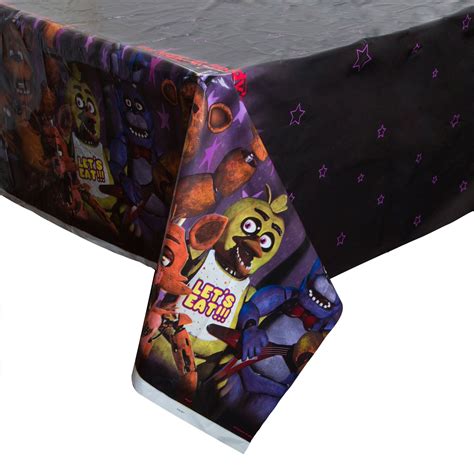 Five Nights At Freddys Plastic Party Tablecloth 84 X 54in