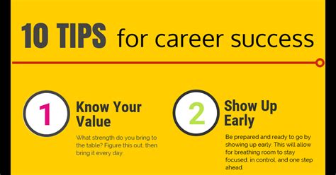 10 Tips For Career Success Infographic Grit In Action