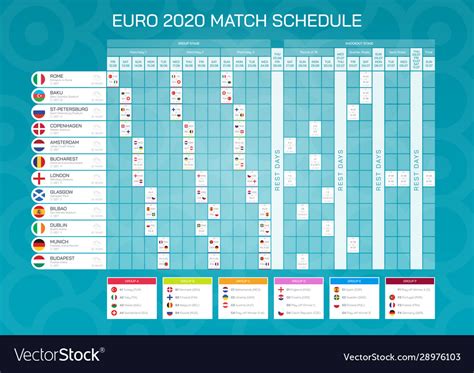 Euro 2020 Schedule 2021 Euro 2020 Football Championship Match Images