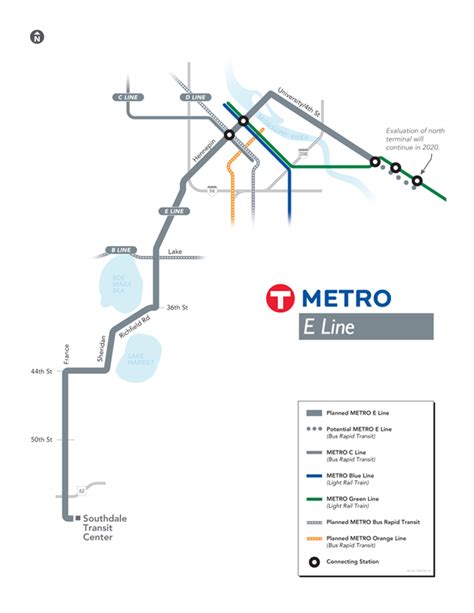 Metro Transit Route Map Verjaardag Vrouw 2020