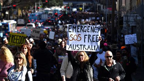 Anti Lockdown Protesters Clash With Police In Sydney The New York Times