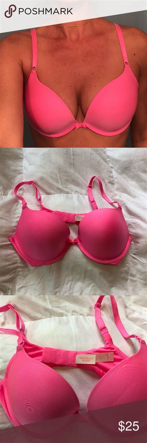 Victoria Secrets Hot Pink Push Up Bra 36C Clothes Design Buy Bra
