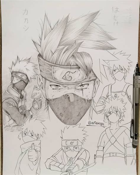 Kakashi Drawing Naruto Drawings Otaku Art Anime Artwork Community