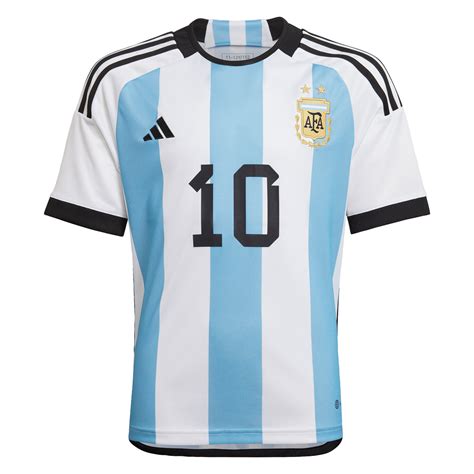 Kids Replica Adidas Lionel Messi Argentina Home Jersey 2022 Soccer