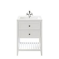 Plus, ada bathroom requirements and online tools to save time & money designing your bathroom! GoodHome Perma Satin White Freestanding Bathroom Vanity Cabinet (W)600mm (H)806mm | DIY at B&Q