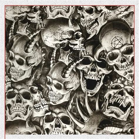 Kiwi Airbrush Designs On Instagram “my Demon Skull Design Now