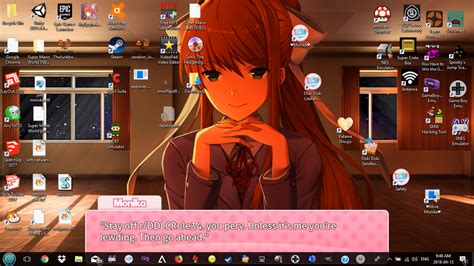 Monika Ddlc Desktop Wallpaper See Over Monika Doki Doki Literature Club Images On