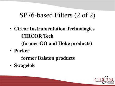 PPT Modular Sample Systems CIRCOR Tech Substrates Industry Wide Components PowerPoint