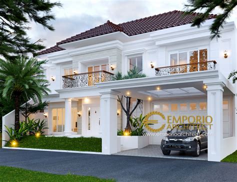 10 Desain Rumah Classic Tropis 2 Lantai Terbaik Pilihan Emporio Architect