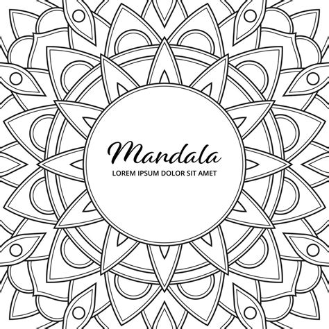Premium Vector Abstract Mandala Arabesque Adult Coloring Page Book