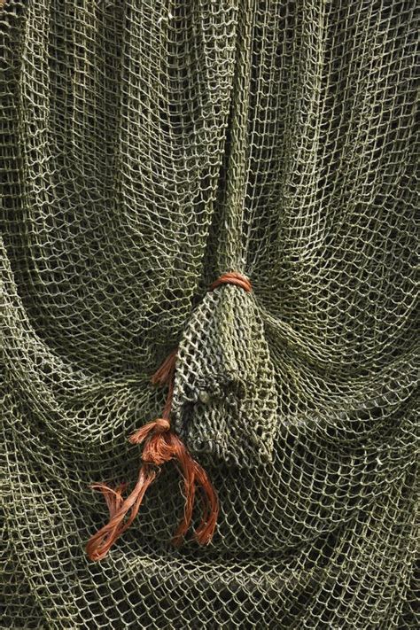 Closeup Of Old Fishing Nets And Ropes Stock Photo Image Of Museum