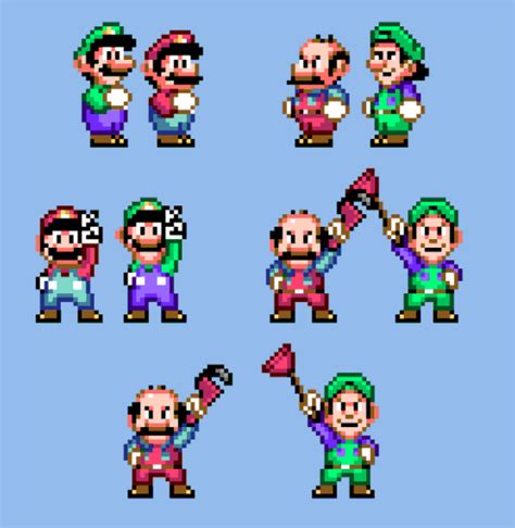 Sprite Art Reimagines Super Mario World Mario And Luigi As Their 1993