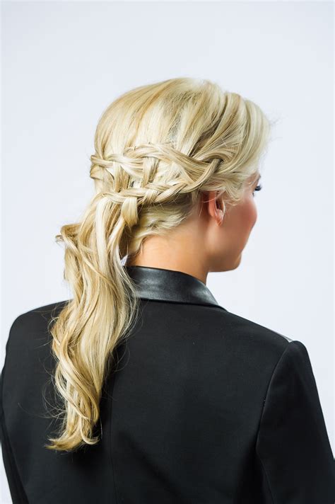 Latest Blonde Ponytails With Double Braid