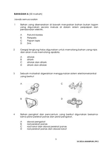 75%75% found this document useful, mark this document as useful. Soalan Akhir Tahun Rbt Tahun 6