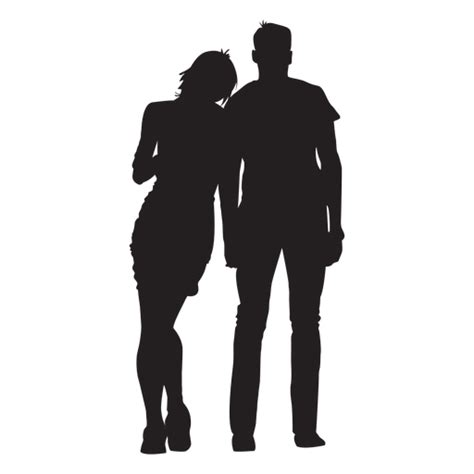 Couple In Love Silhouette Transparent Png And Svg Vector File