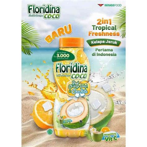 Promo Floridina Orange Coco Kelapa Jeruk 350ml X 12 Botol Diskon 6 Di