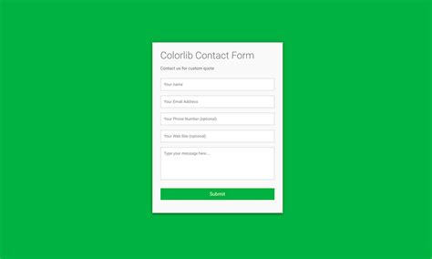 Free Colorlib Contact Form Html Css Template Colorlib