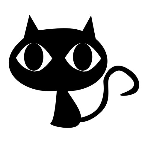 Cartoon Black Cat Clipart