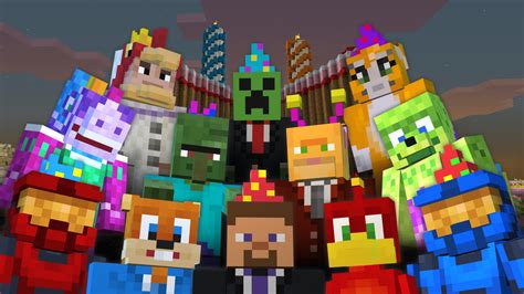 Minecraft On Xbox One Xbox 360 Gets Three Free Birthday Skin Packs