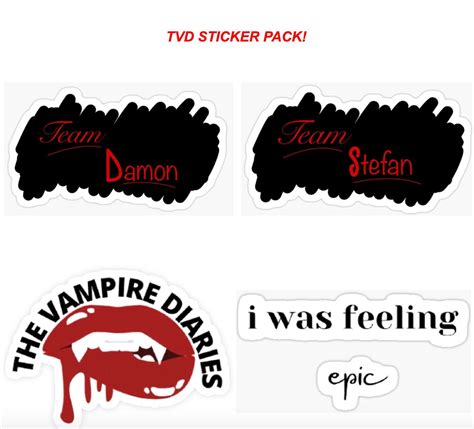 The Vampire Diaries Sticker Pack Etsy
