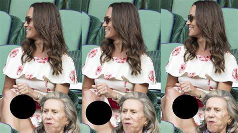 Pippa Middletons Wardrobe Malfunction Flashes Crotch At Wimbledon