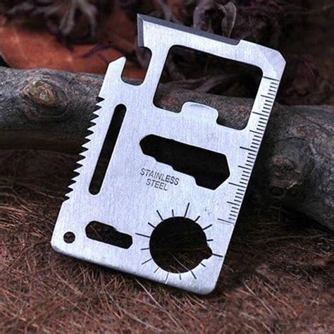 Outdoor Camping Stainless Steel 11 In 1 Multi Function Tool Portable