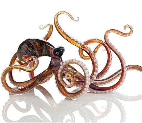 Hand Blown Glass Octopus Rpics